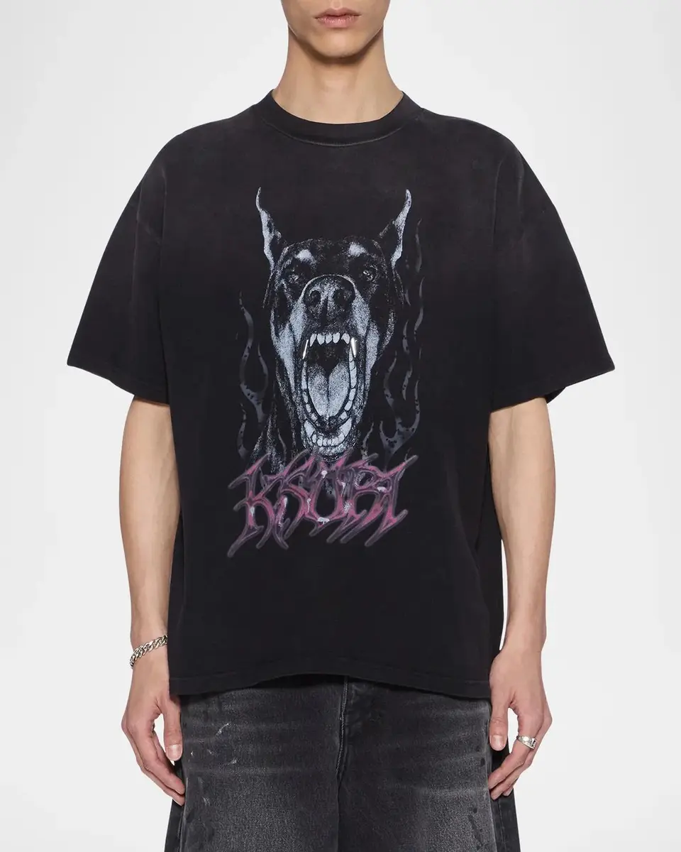 Ksubi Men's K9 Ekcess Graphic Cotton T-Shirt | Thumbnail 4 Ksubi Men's K9 Ekcess Graphic Cotton T-Shirt | Thumbnail 4
