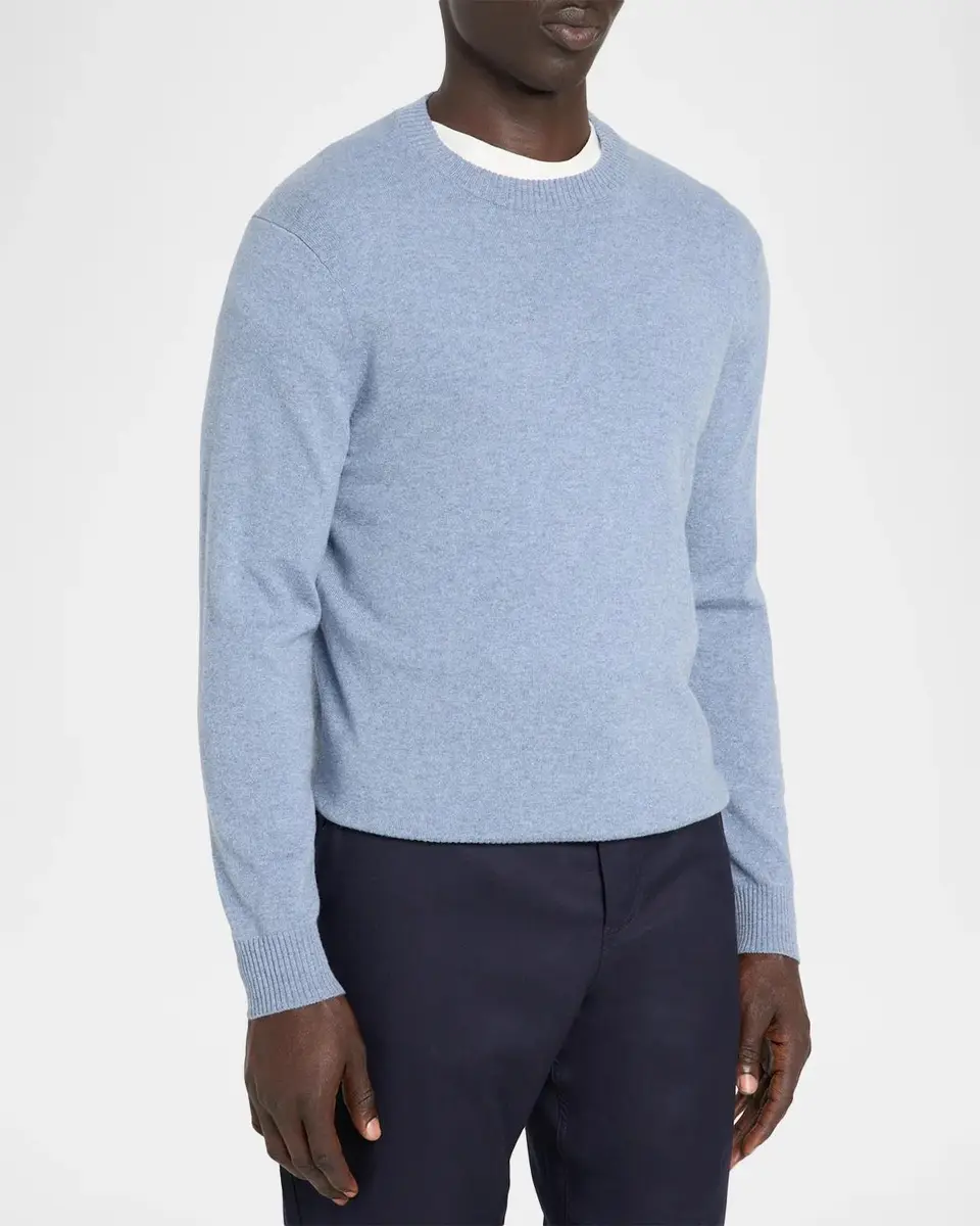 Theory Men's Hilles Cashmere Crewneck Sweater | Thumbnail 4 Theory Men's Hilles Cashmere Crewneck Sweater | Thumbnail 4