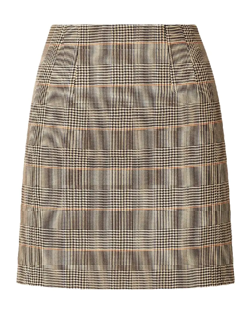 Roman Plaid Mini Skirt