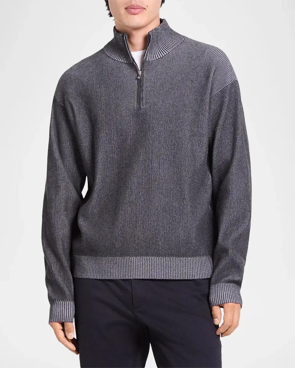Theory Rib-Knit Quarter-Zip Sweater | Thumbnail 4