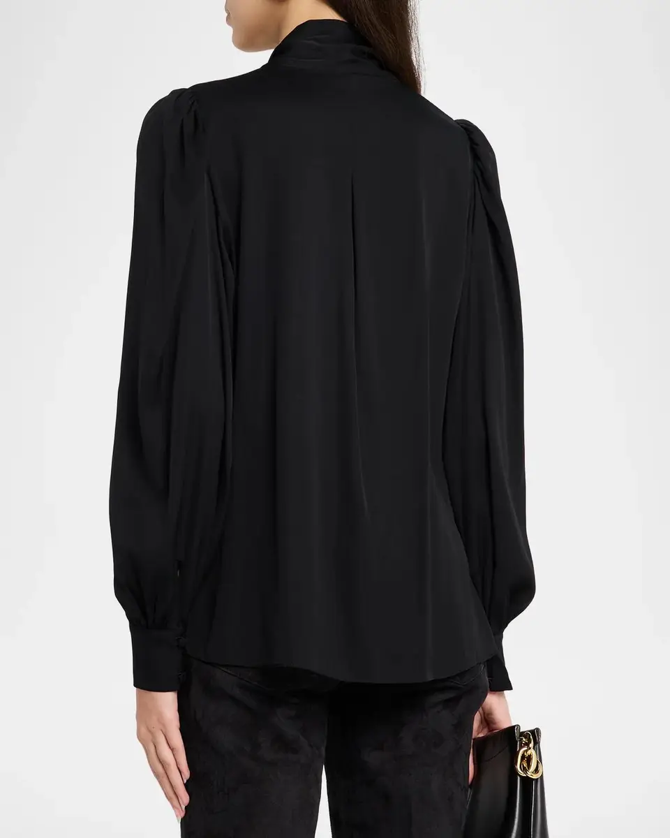 Kobi Halperin Selena Stretch-Silk Tieneck Blouse | Thumbnail 3 Kobi Halperin Selena Stretch-Silk Tieneck Blouse | Thumbnail 3