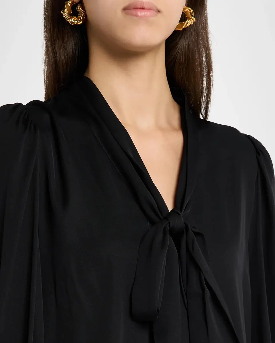Kobi Halperin Selena Stretch-Silk Tieneck Blouse | Thumbnail 5 Kobi Halperin Selena Stretch-Silk Tieneck Blouse | Thumbnail 5