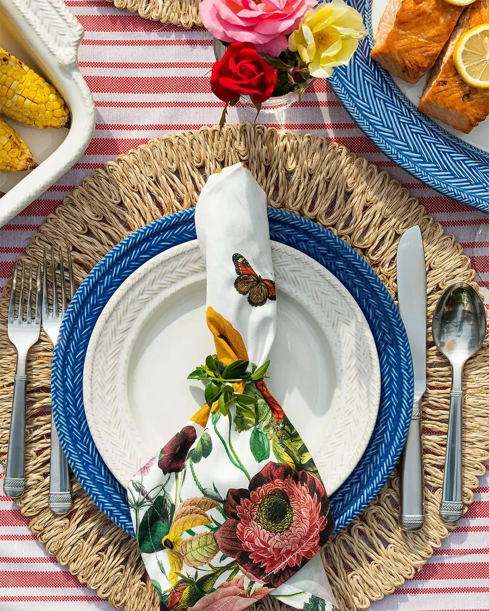 Juliska Field of Flowers Napkins, Set of 4 | Thumbnail 4