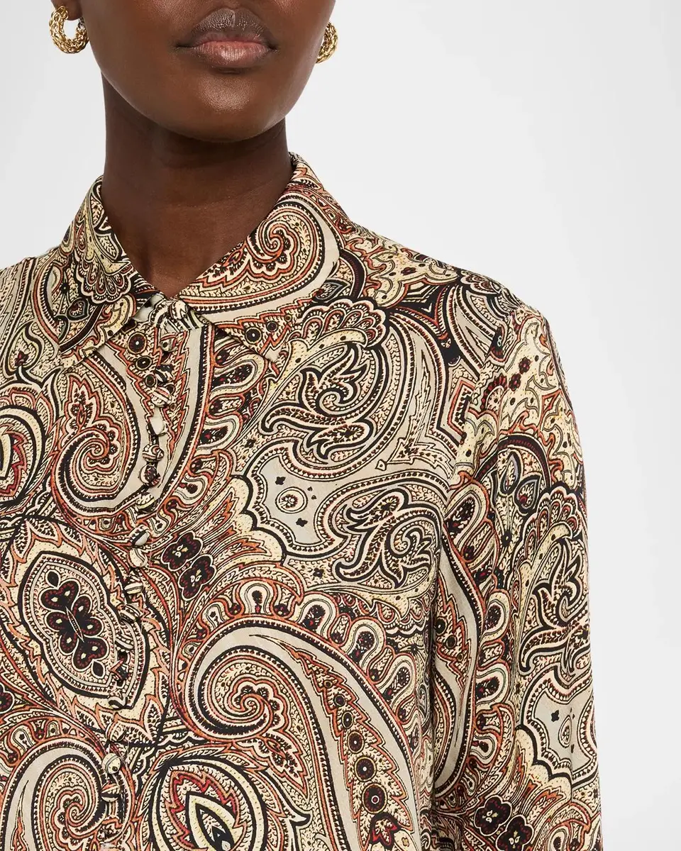 Elie Tahari The Pria Paisley-Print Blouse | Thumbnail 5