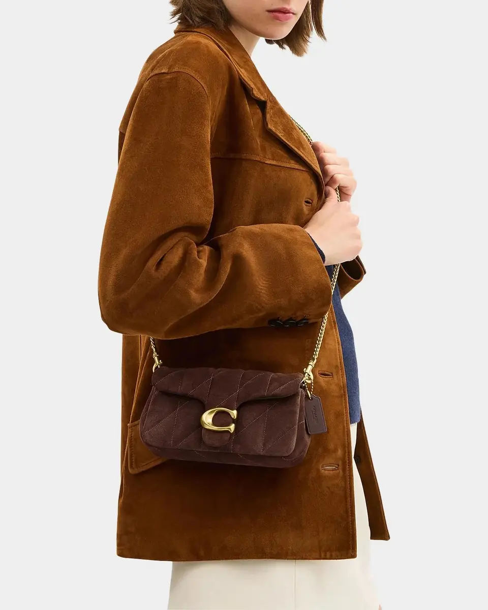 Coach Tabby Quilted Suede Chain Crossbody Bag 19 | Thumbnail 5 Coach Tabby Quilted Suede Chain Crossbody Bag 19 | Thumbnail 5