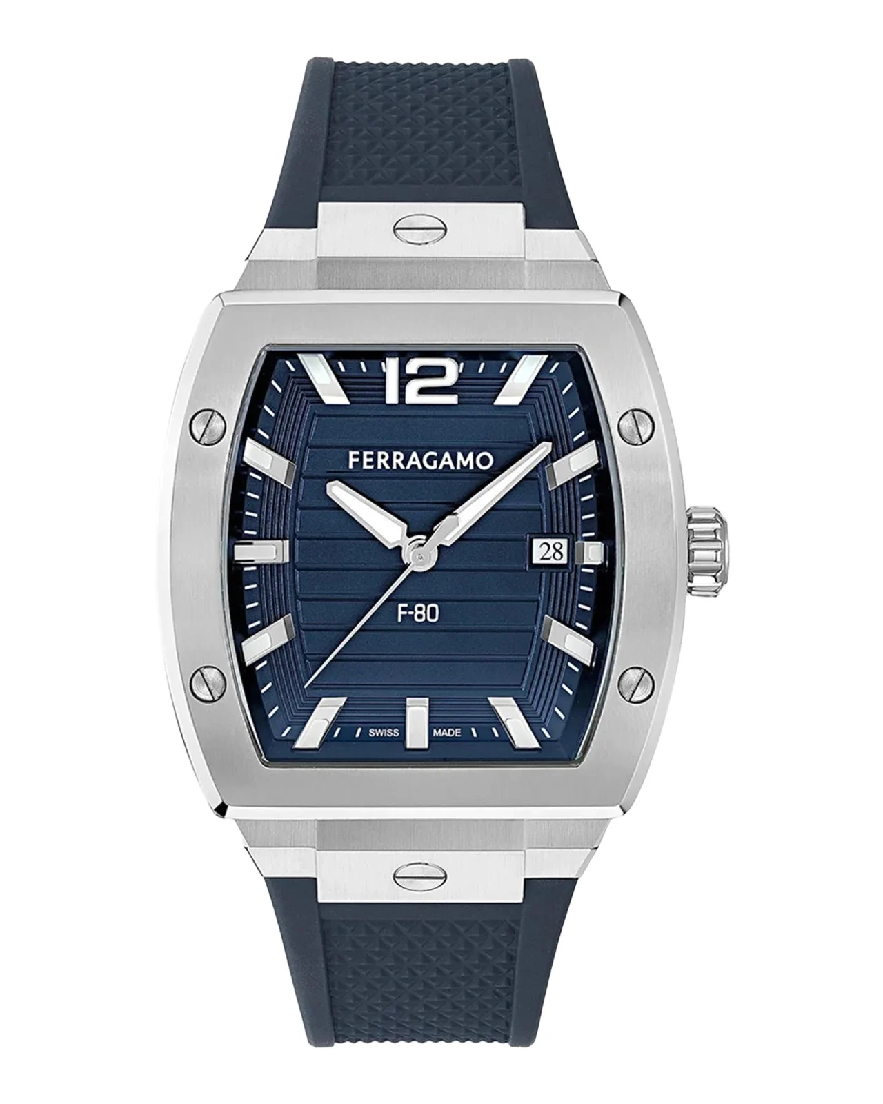 Ferragamo Men's F-80 Tonneau Stainless Steel Watch/42MM