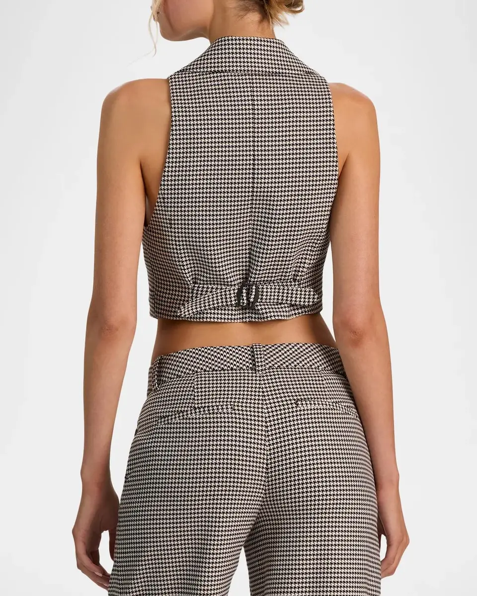 Alice + Olivia Donna Houndstooth Vest | Thumbnail 3