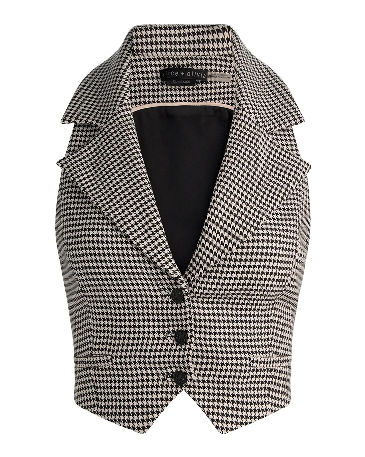 Donna Houndstooth Vest Donna Houndstooth Vest