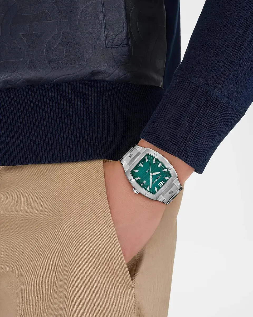 Ferragamo Men's F-80 Tonneau Stainless Steel Bracelet Watch/42MM | Thumbnail 2 Ferragamo Men's F-80 Tonneau Stainless Steel Bracelet Watch/42MM | Thumbnail 2