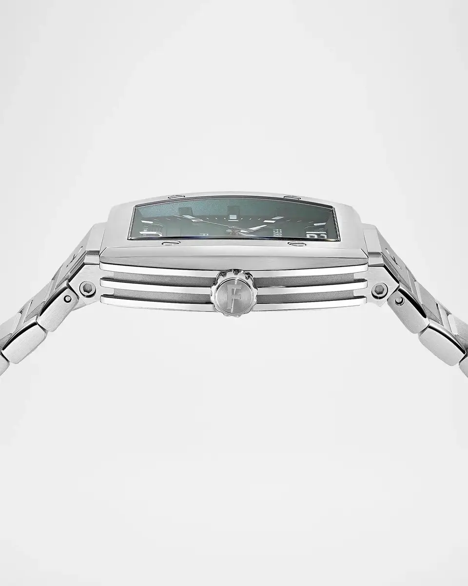 Ferragamo Men's F-80 Tonneau Stainless Steel Bracelet Watch/42MM | Thumbnail 3 Ferragamo Men's F-80 Tonneau Stainless Steel Bracelet Watch/42MM | Thumbnail 3