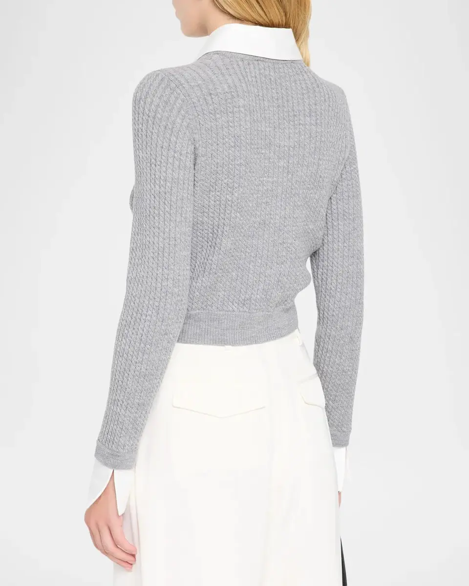 Alice + Olivia Dollie Wool-Blend Cardigan | Thumbnail 3 Alice + Olivia Dollie Wool-Blend Cardigan | Thumbnail 3