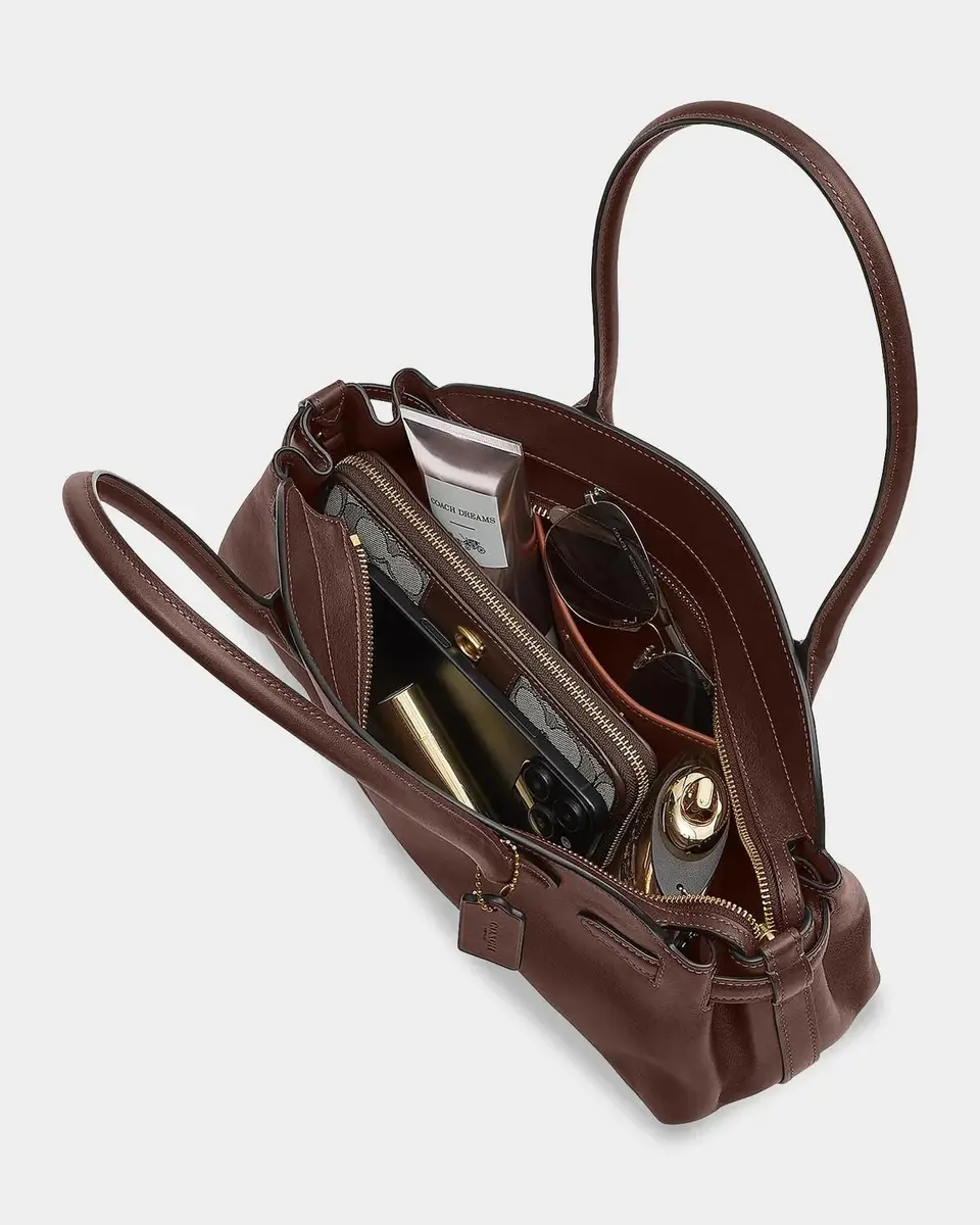 Coach Soft Empire 34 Leather Carryall | Thumbnail 15