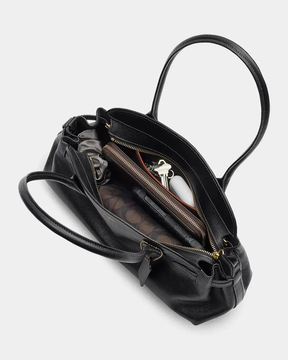 Coach Soft Empire 34 Leather Carryall | Thumbnail 8