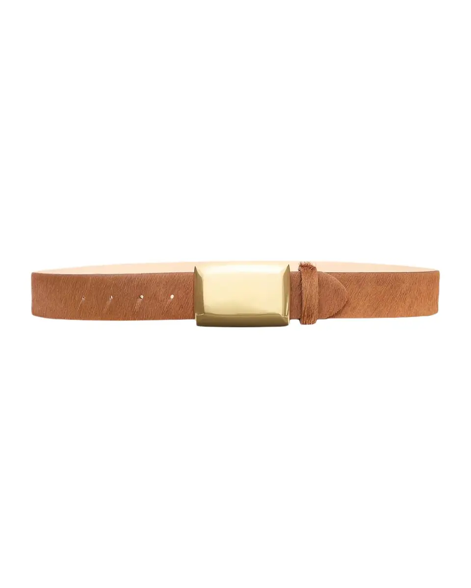 L'Agence Sierra Calf Hair Plaque Belt | Thumbnail 3 L'Agence Sierra Calf Hair Plaque Belt | Thumbnail 3