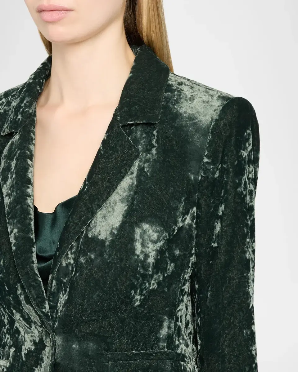 Cinq à Sept Velvet Le Petit Cropped Blazer | Thumbnail 5 Cinq à Sept Velvet Le Petit Cropped Blazer | Thumbnail 5