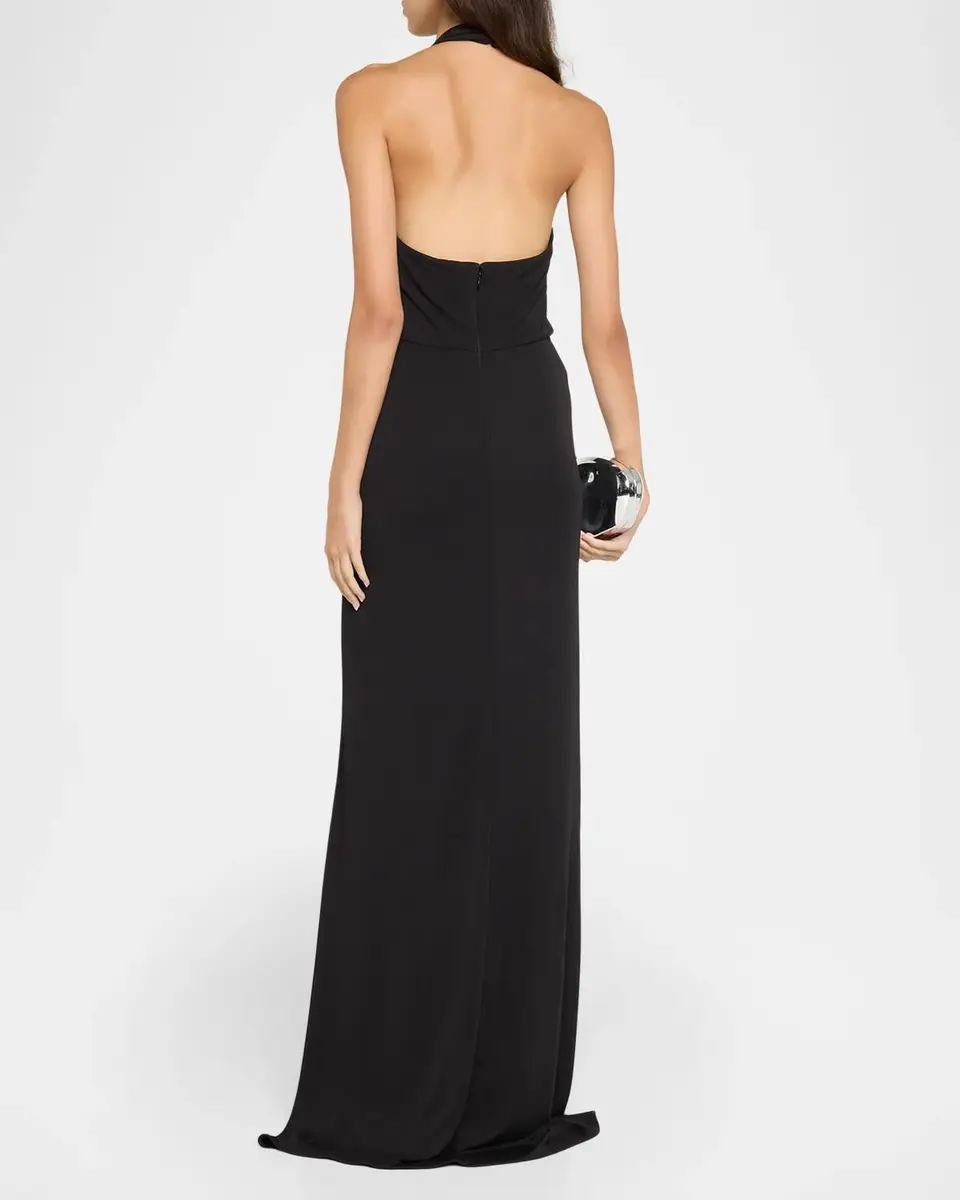 Cinq à Sept Kessan Embellished Halter Gown | Thumbnail 3 Cinq à Sept Kessan Embellished Halter Gown | Thumbnail 3