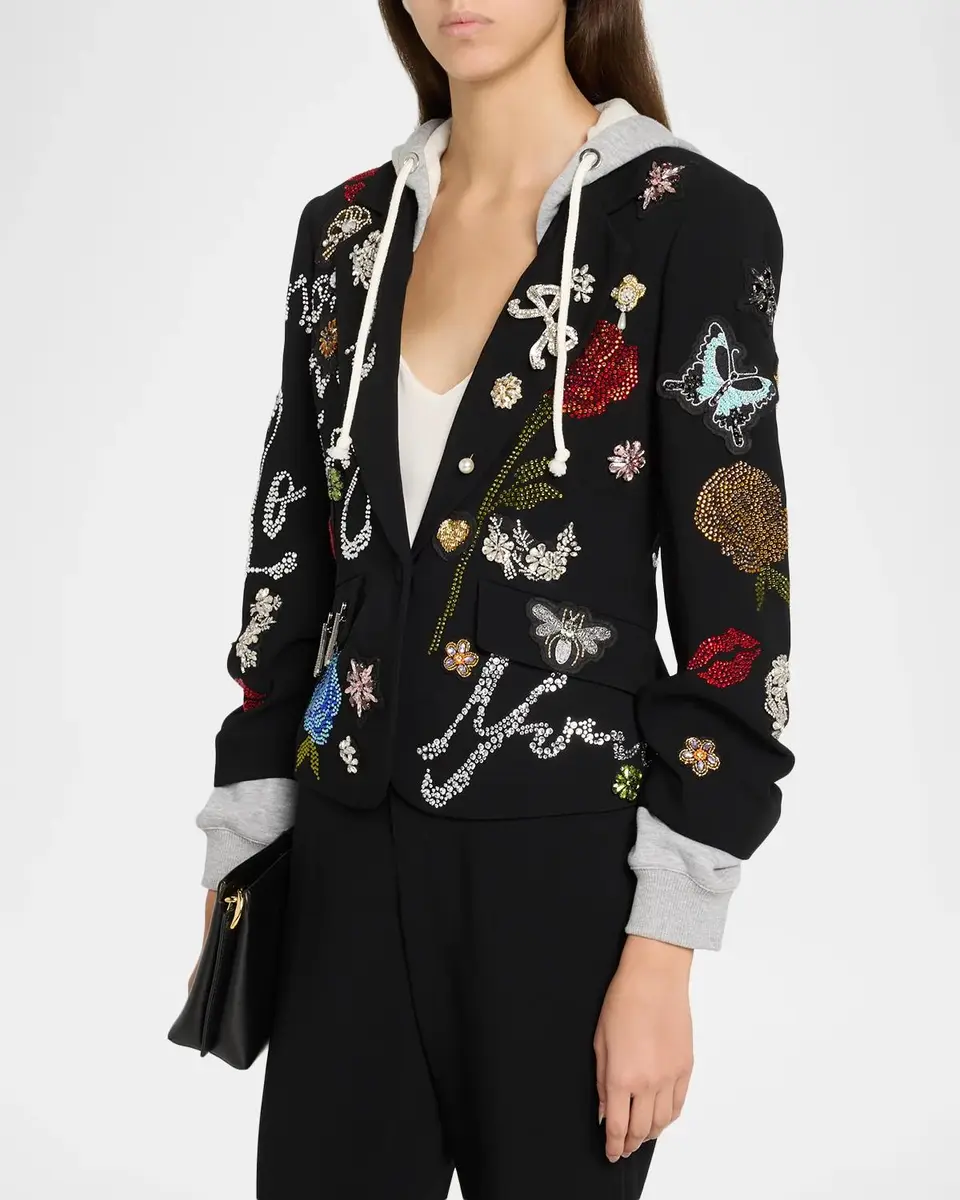 Cinq à Sept Greatest Hits Embellished Hybrid Blazer | Thumbnail 4