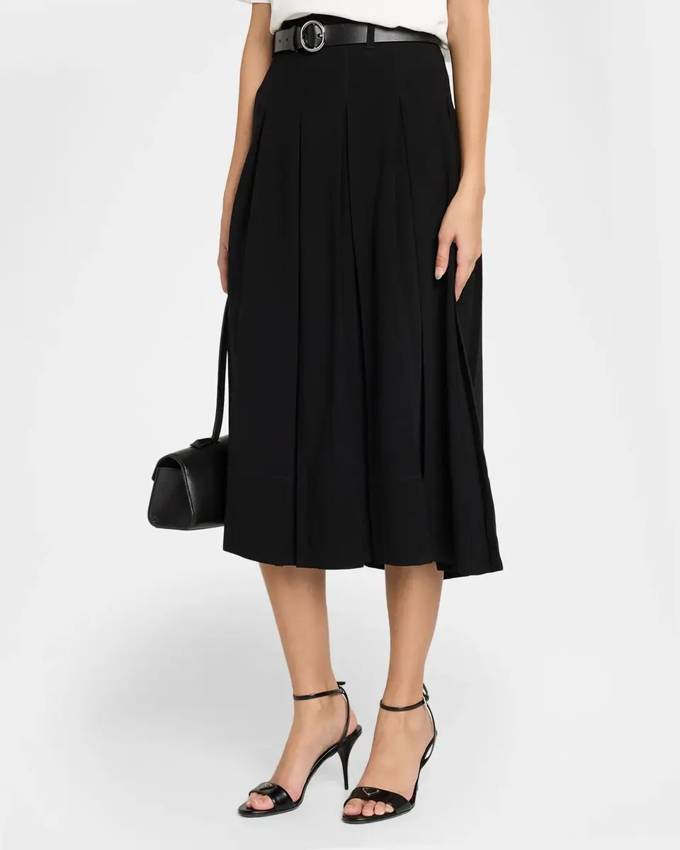 Cinq à Sept Rylee Belted A-Line Midi Skirt | Thumbnail 4 Cinq à Sept Rylee Belted A-Line Midi Skirt | Thumbnail 4