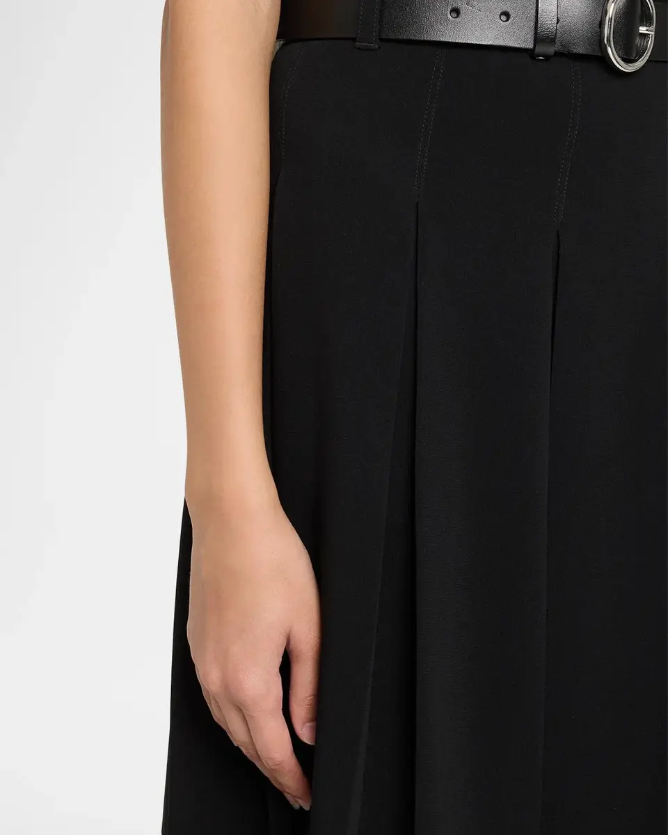 Cinq à Sept Rylee Belted A-Line Midi Skirt | Thumbnail 5 Cinq à Sept Rylee Belted A-Line Midi Skirt | Thumbnail 5
