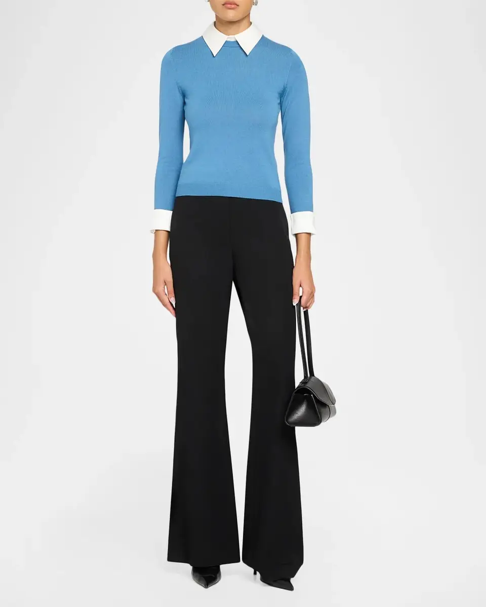 Alice + Olivia Porla Collared Wool Sweater | Thumbnail 2 Alice + Olivia Porla Collared Wool Sweater | Thumbnail 2