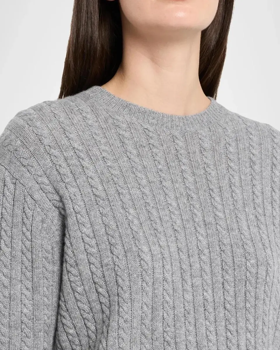Theory Cashmere Short-Sleeved Crop Sweater | Thumbnail 5 Theory Cashmere Short-Sleeved Crop Sweater | Thumbnail 5