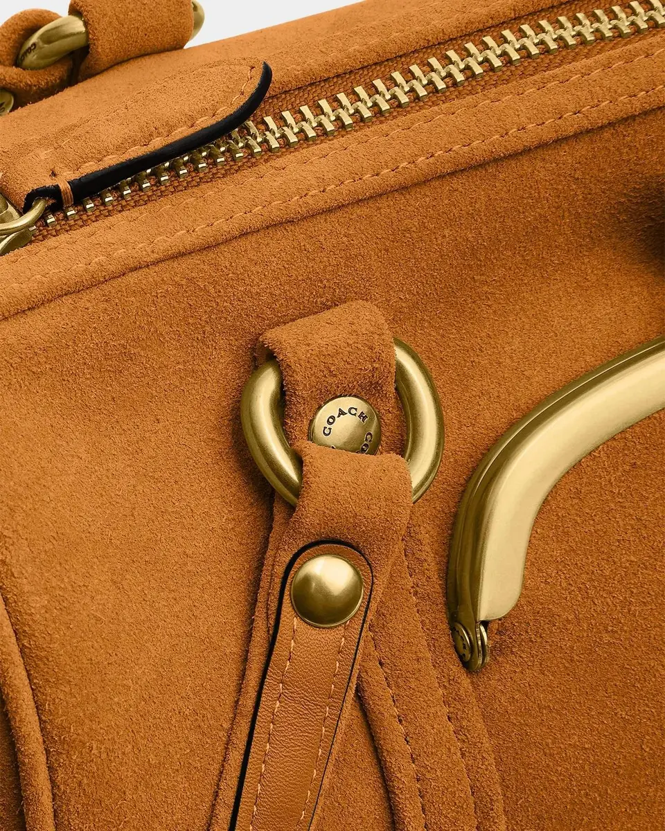 Coach Kisslock Barrel Suede Shoulder Bag | Thumbnail 6 Coach Kisslock Barrel Suede Shoulder Bag | Thumbnail 6