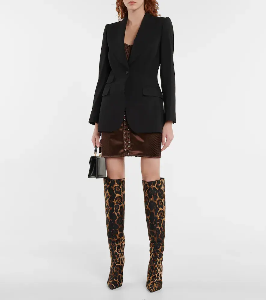 Dolce & Gabbana Leopard-print over-the-knee boots | Thumbnail 5 Dolce & Gabbana Leopard-print over-the-knee boots | Thumbnail 5