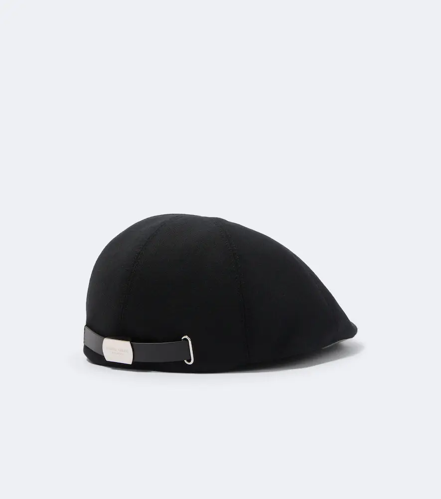 Giorgio Armani Wool and cashmere flat cap | Thumbnail 2 Giorgio Armani Wool and cashmere flat cap | Thumbnail 2