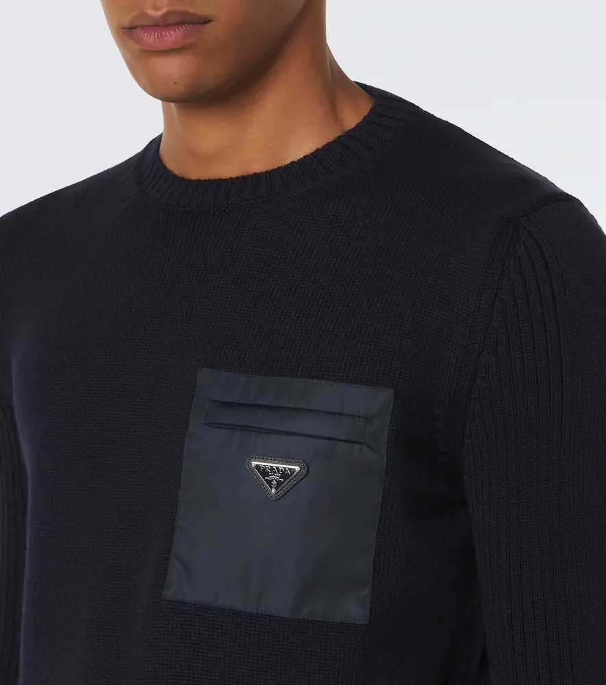 Prada Logo virgin wool sweater | Thumbnail 6 Prada Logo virgin wool sweater | Thumbnail 6