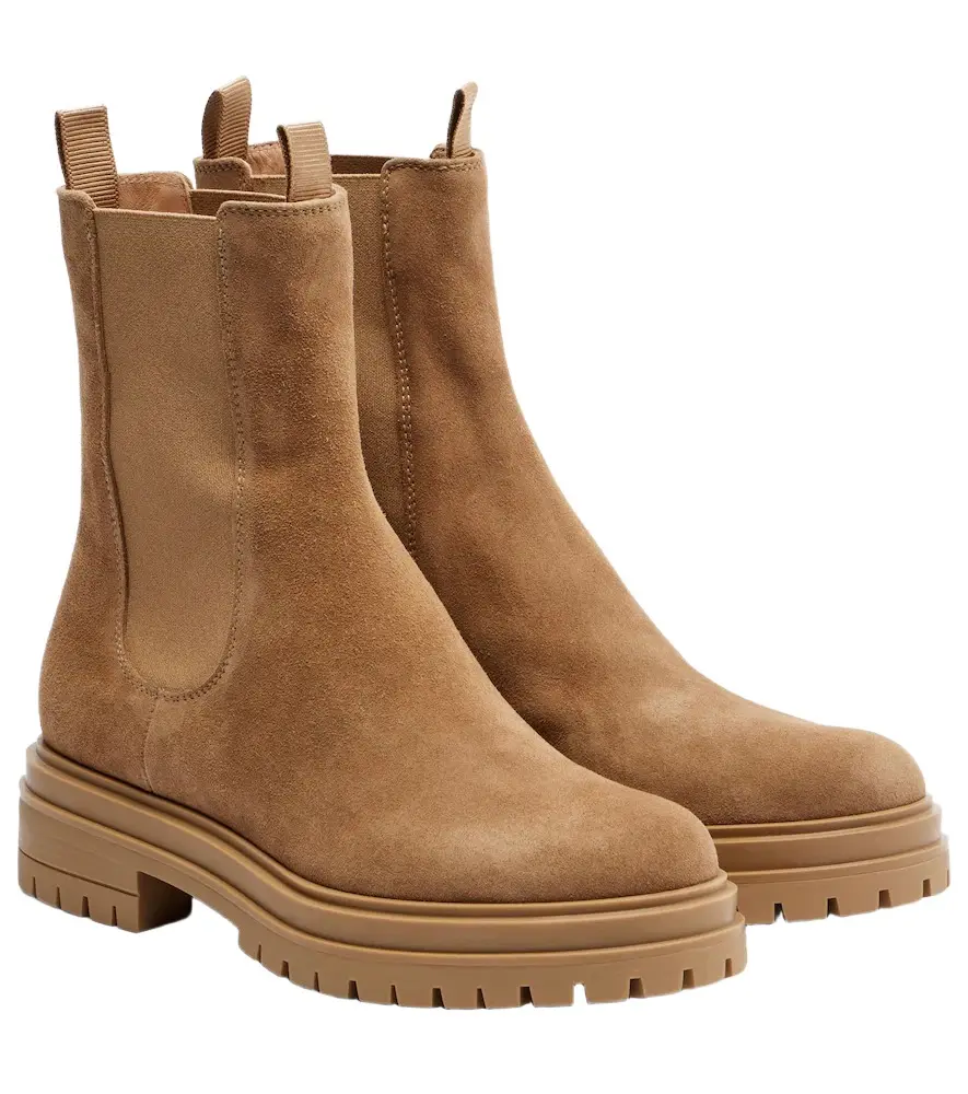 Gianvito Rossi Chester suede Chelsea boots