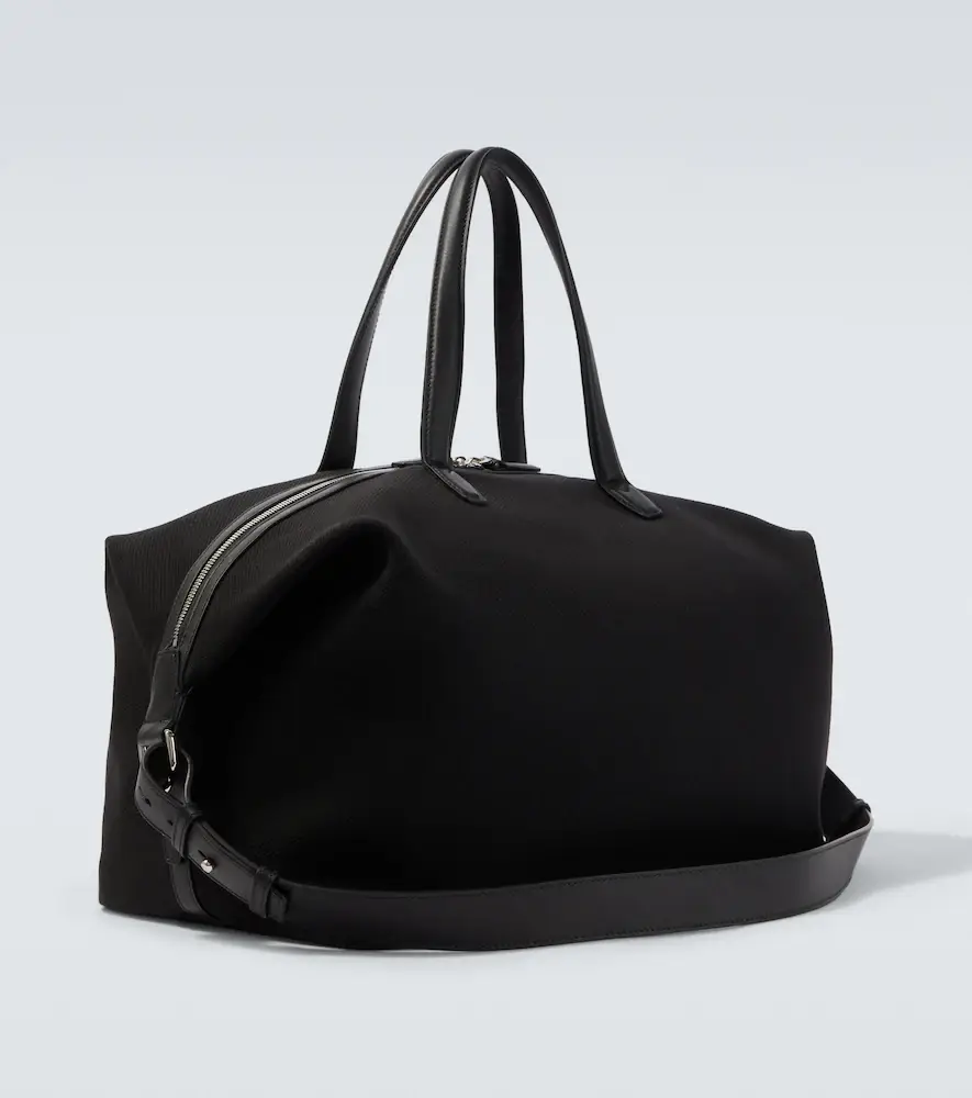 Brioni Leather-trimmed canvas duffel bag | Thumbnail 2 Brioni Leather-trimmed canvas duffel bag | Thumbnail 2