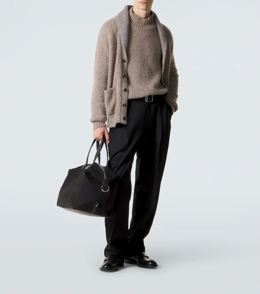 Brioni Leather-trimmed canvas duffel bag | Thumbnail 7 Brioni Leather-trimmed canvas duffel bag | Thumbnail 7