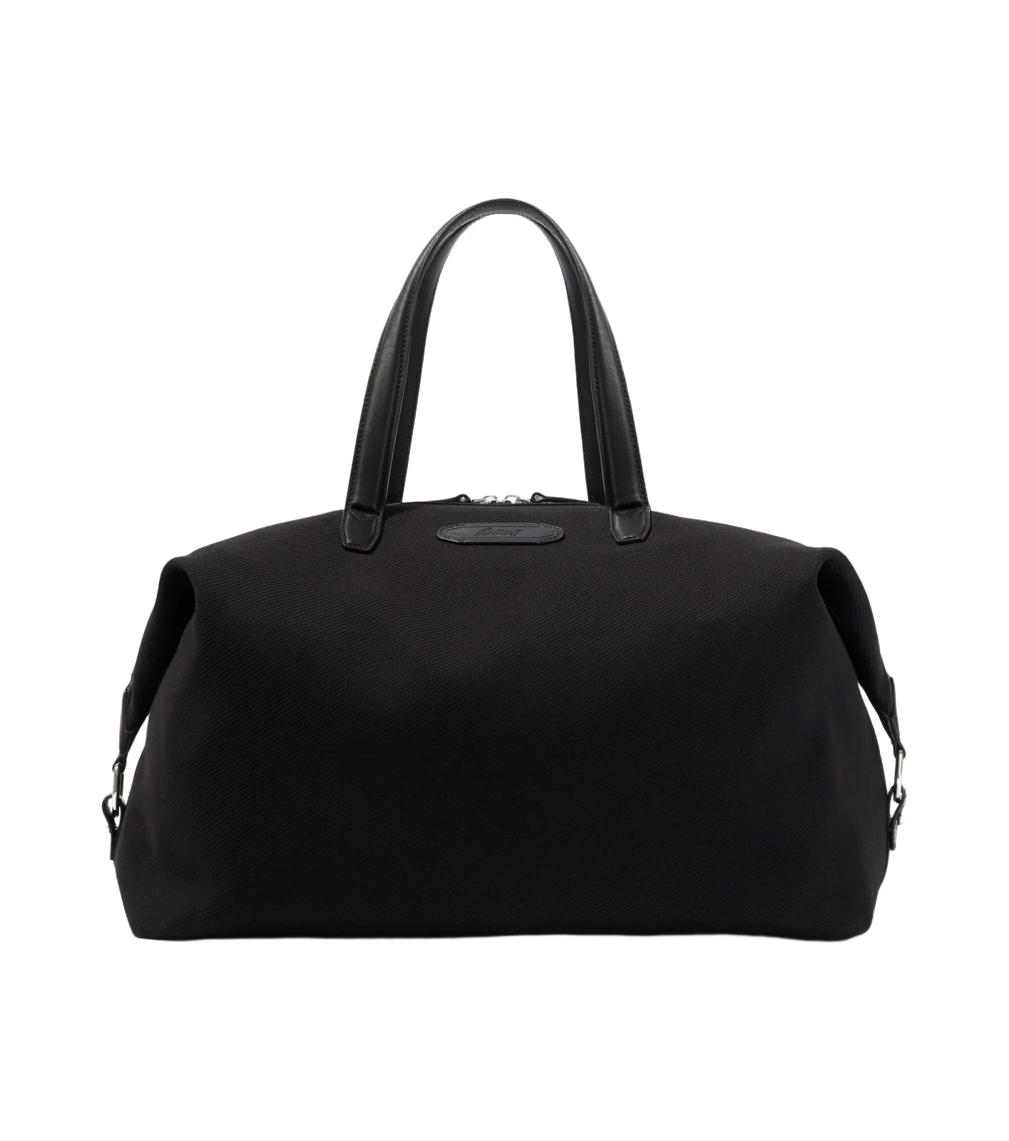 Brioni Leather-trimmed canvas duffel bag