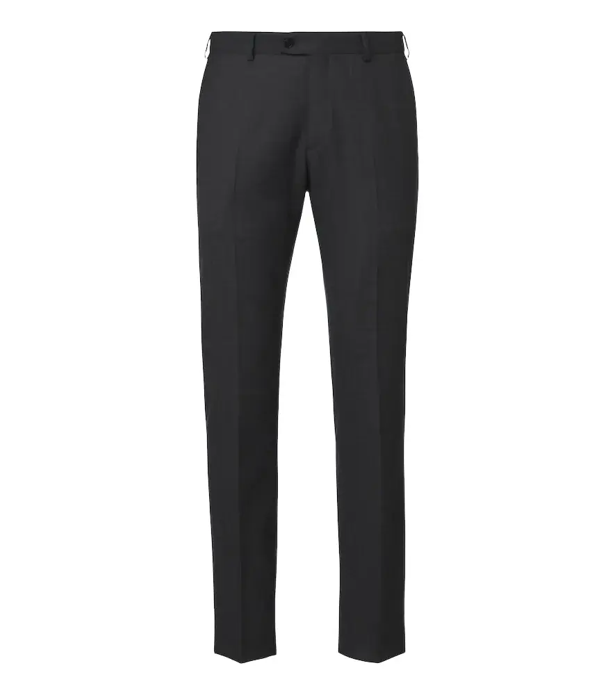 Wool slim pants