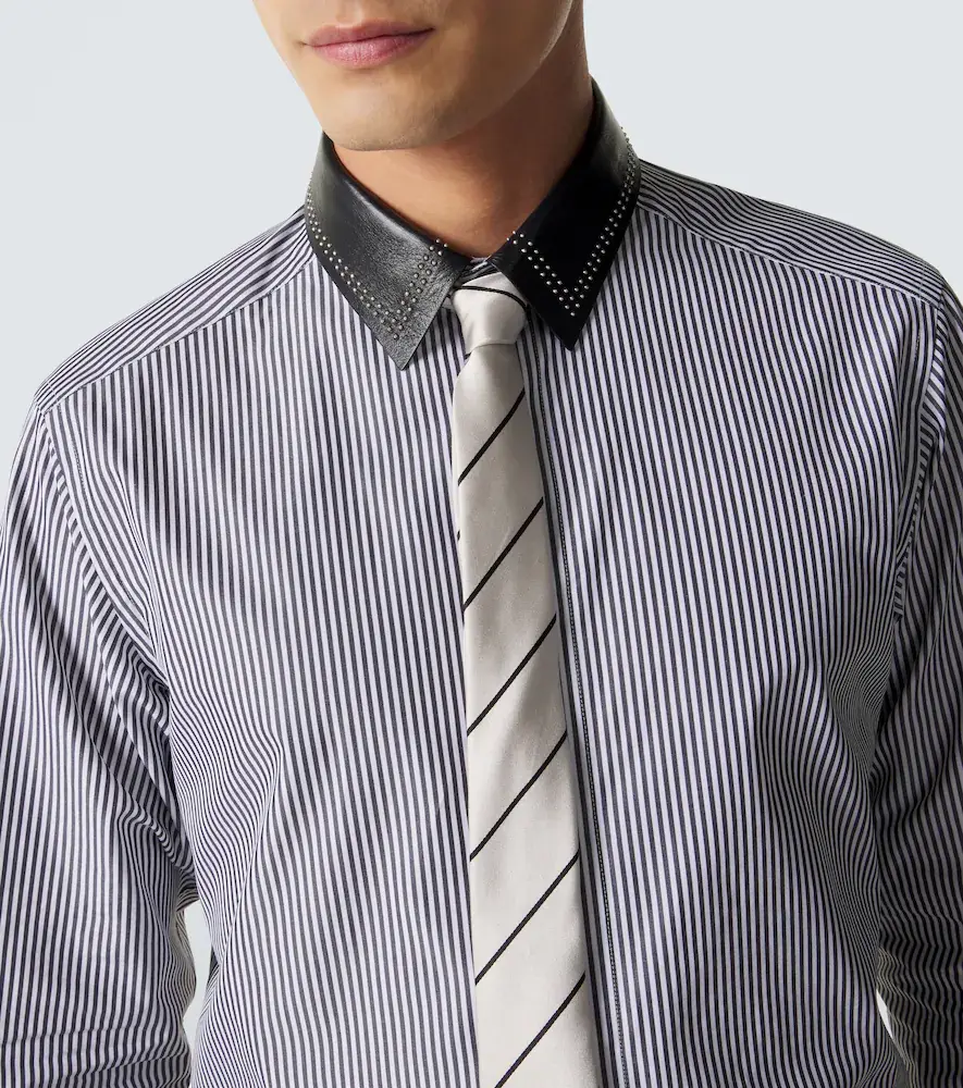Tom Ford Striped cotton poplin shirt | Thumbnail 4 Tom Ford Striped cotton poplin shirt | Thumbnail 4