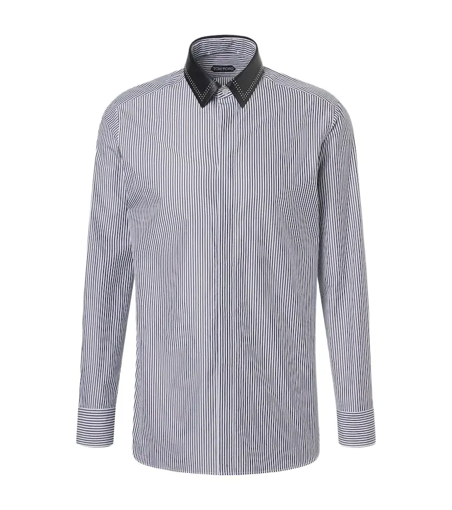 Striped cotton poplin shirt Striped cotton poplin shirt