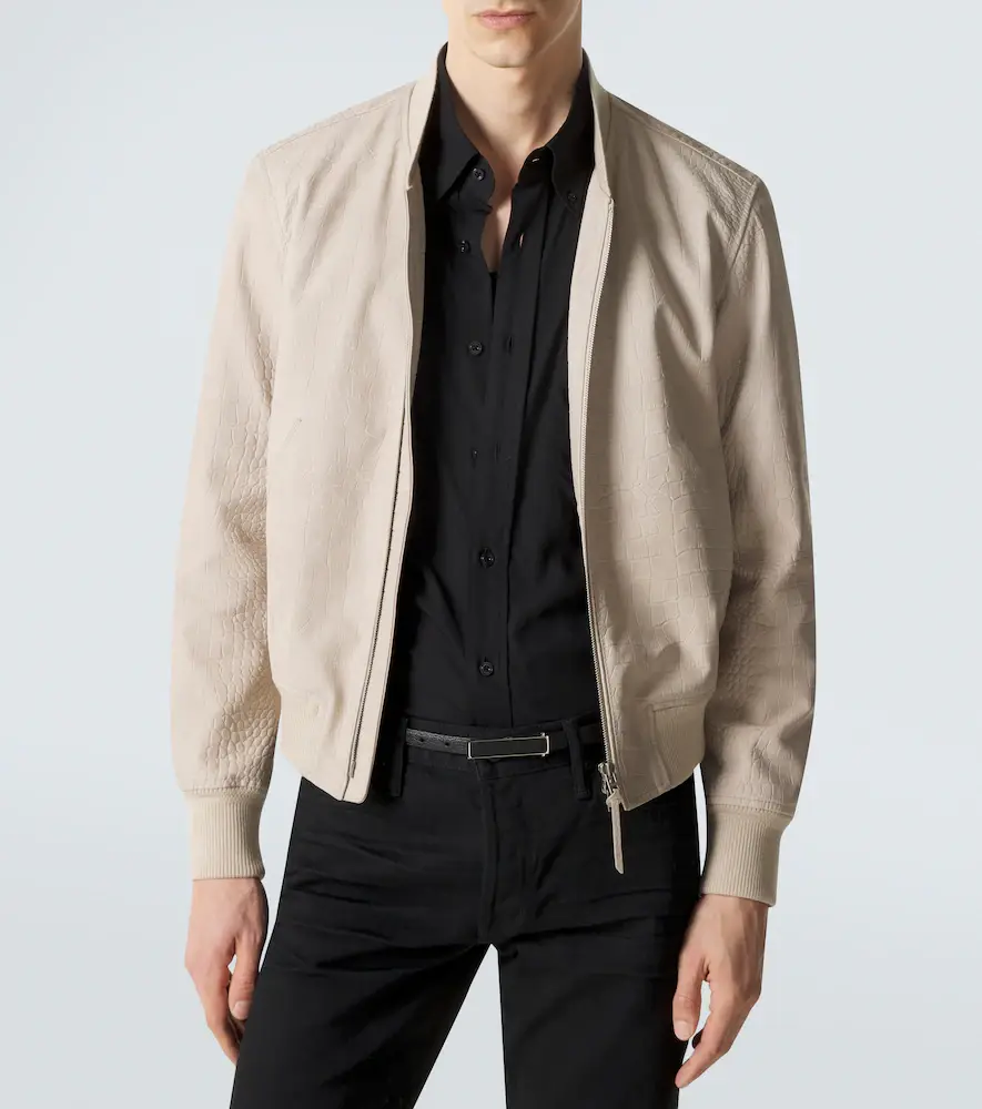 Tom Ford Printed leather bomber jacket | Thumbnail 4 Tom Ford Printed leather bomber jacket | Thumbnail 4