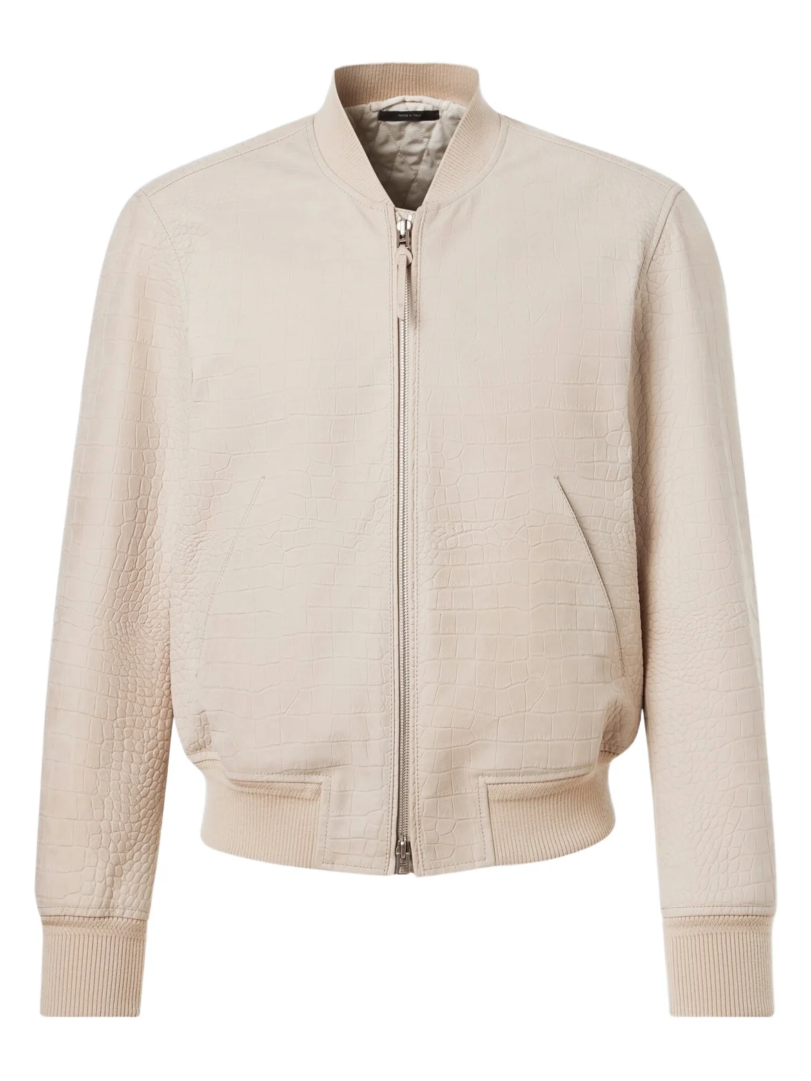 Tom Ford Printed leather bomber jacket