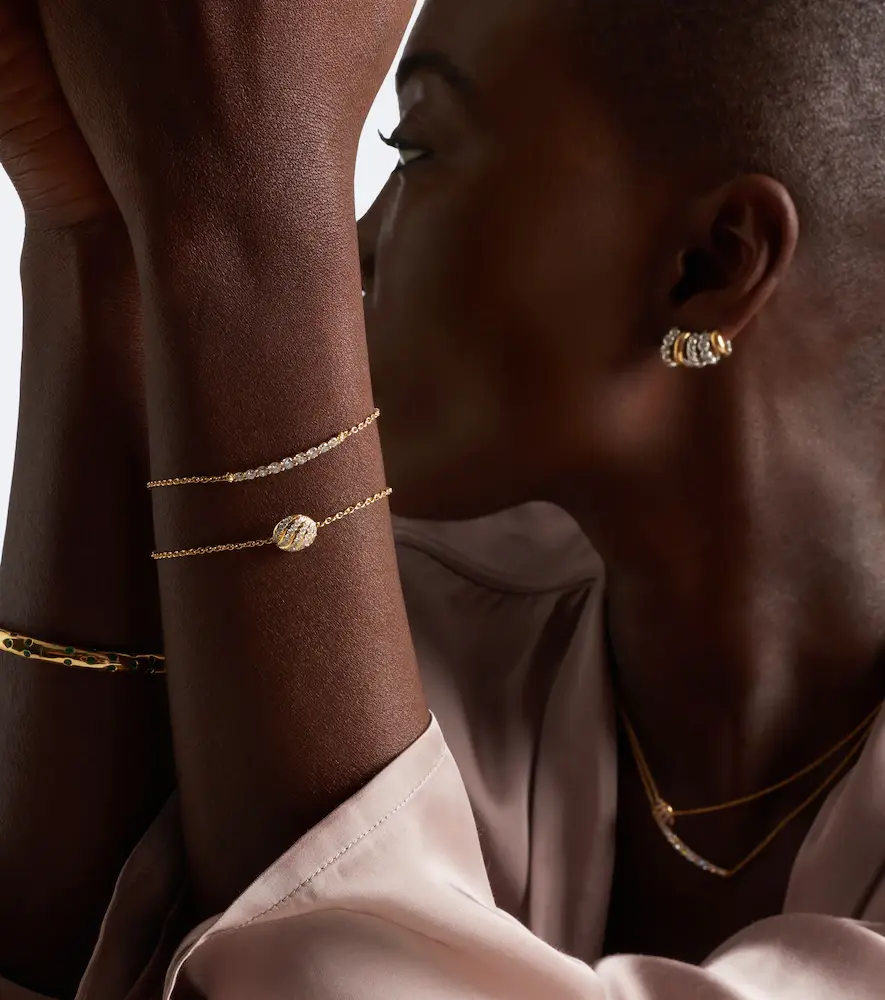 David Yurman Sculpted Cable 18kt gold chain bracelet with diamonds | Thumbnail 3 David Yurman Sculpted Cable 18kt gold chain bracelet with diamonds | Thumbnail 3