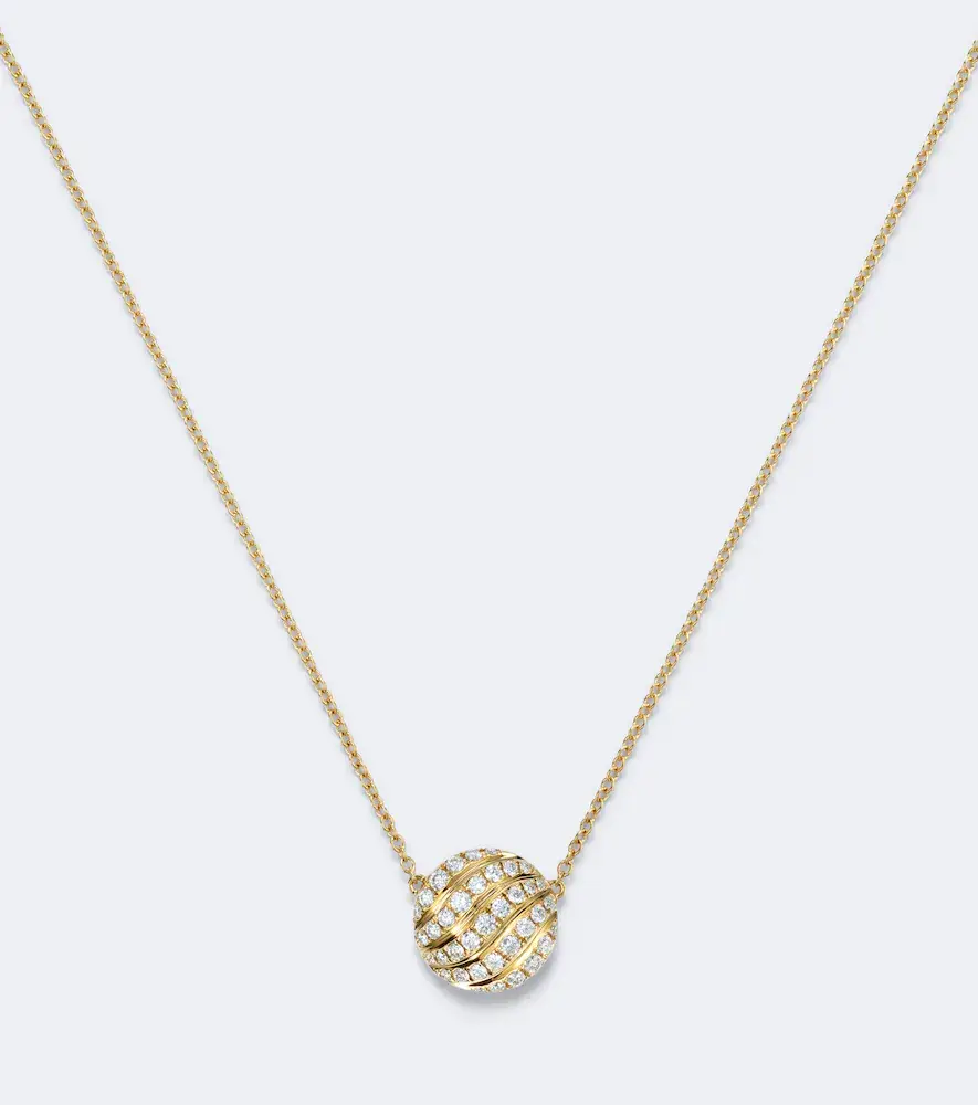 David Yurman Sculpted Cable 18kt gold pendant necklace with diamonds | Thumbnail 3 David Yurman Sculpted Cable 18kt gold pendant necklace with diamonds | Thumbnail 3