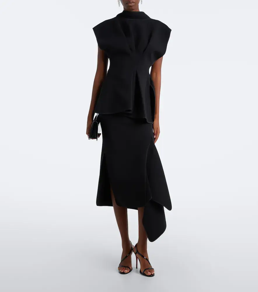 Maticevski Gleam draped midi skirt | Thumbnail 2 Maticevski Gleam draped midi skirt | Thumbnail 2
