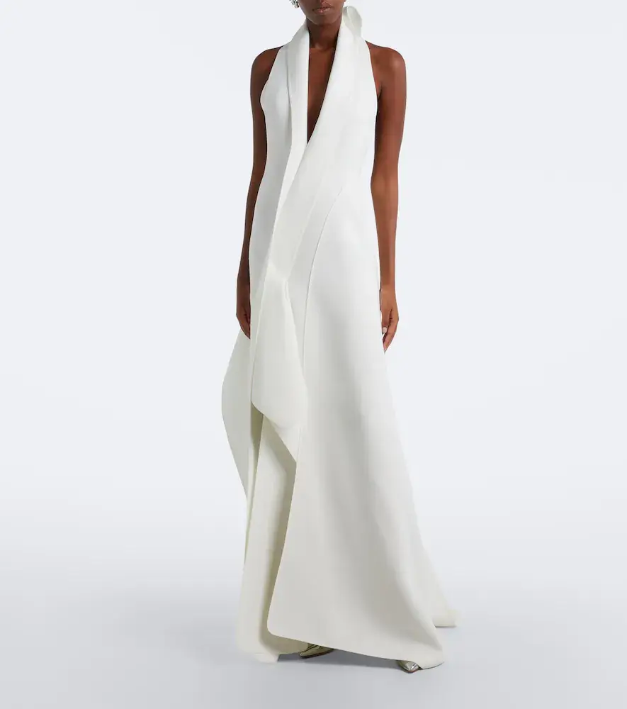 Maticevski Allude asymmetric halterneck jersey gown | Thumbnail 2 Maticevski Allude asymmetric halterneck jersey gown | Thumbnail 2