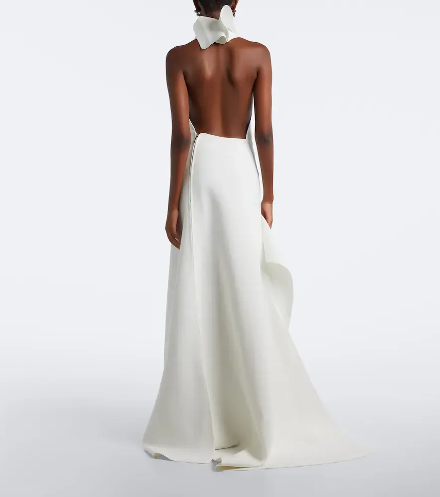 Maticevski Allude asymmetric halterneck jersey gown | Thumbnail 3 Maticevski Allude asymmetric halterneck jersey gown | Thumbnail 3