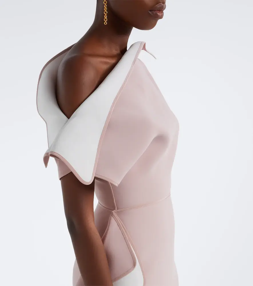 Maticevski Invoke draped asymmetric midi dress | Thumbnail 3