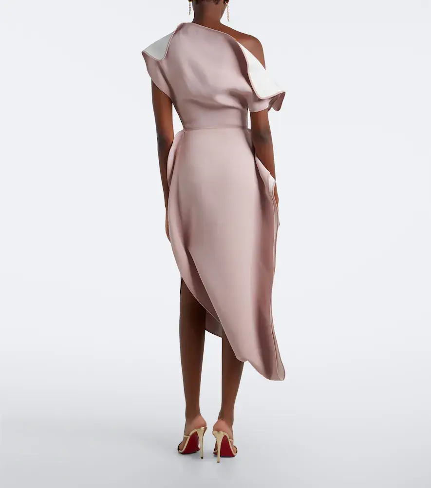Maticevski Invoke draped asymmetric midi dress | Thumbnail 5