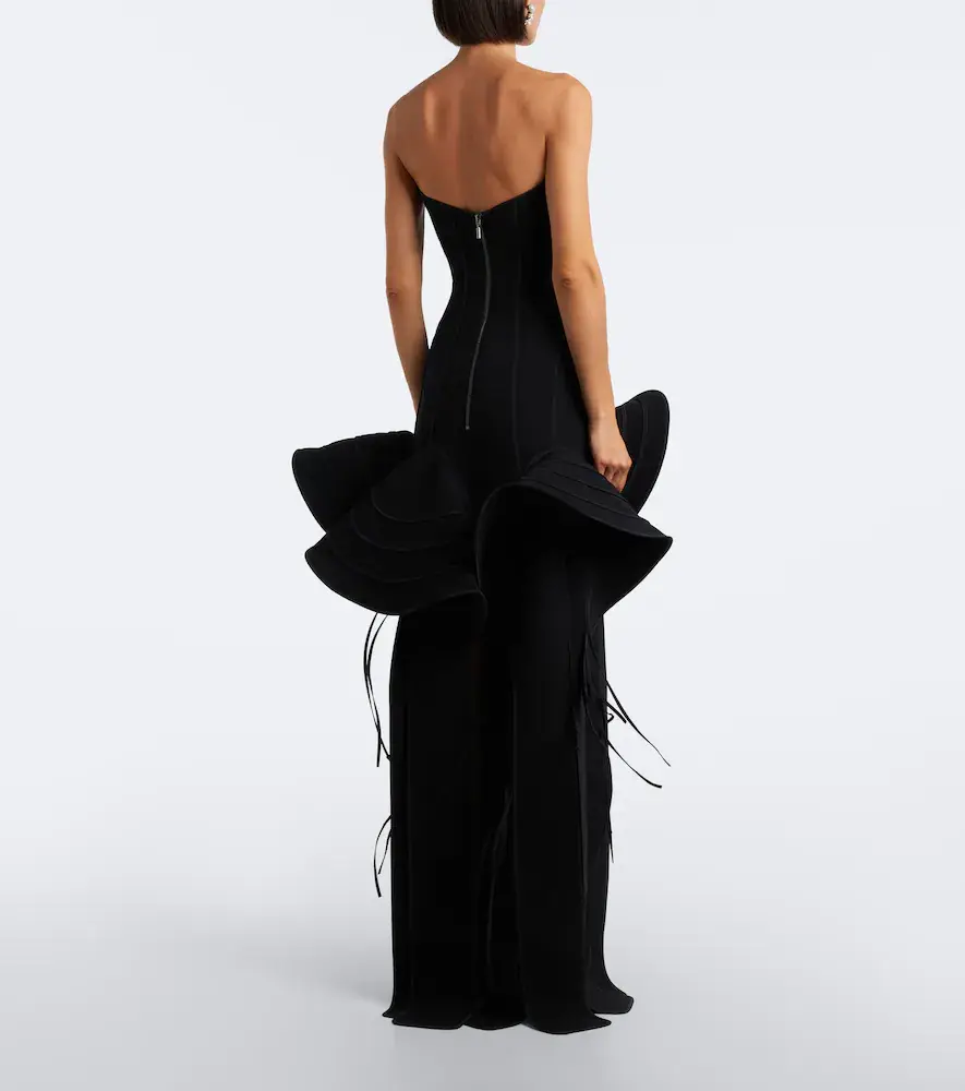 Maticevski Kingdom fringed peplum gown | Thumbnail 3 Maticevski Kingdom fringed peplum gown | Thumbnail 3