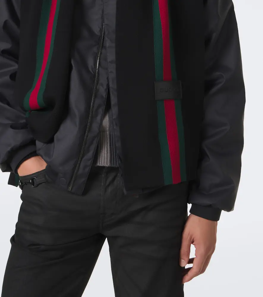 Gucci Web Stripe wool scarf | Thumbnail 4