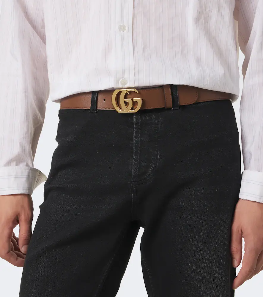 Gucci GG leather belt | Thumbnail 3