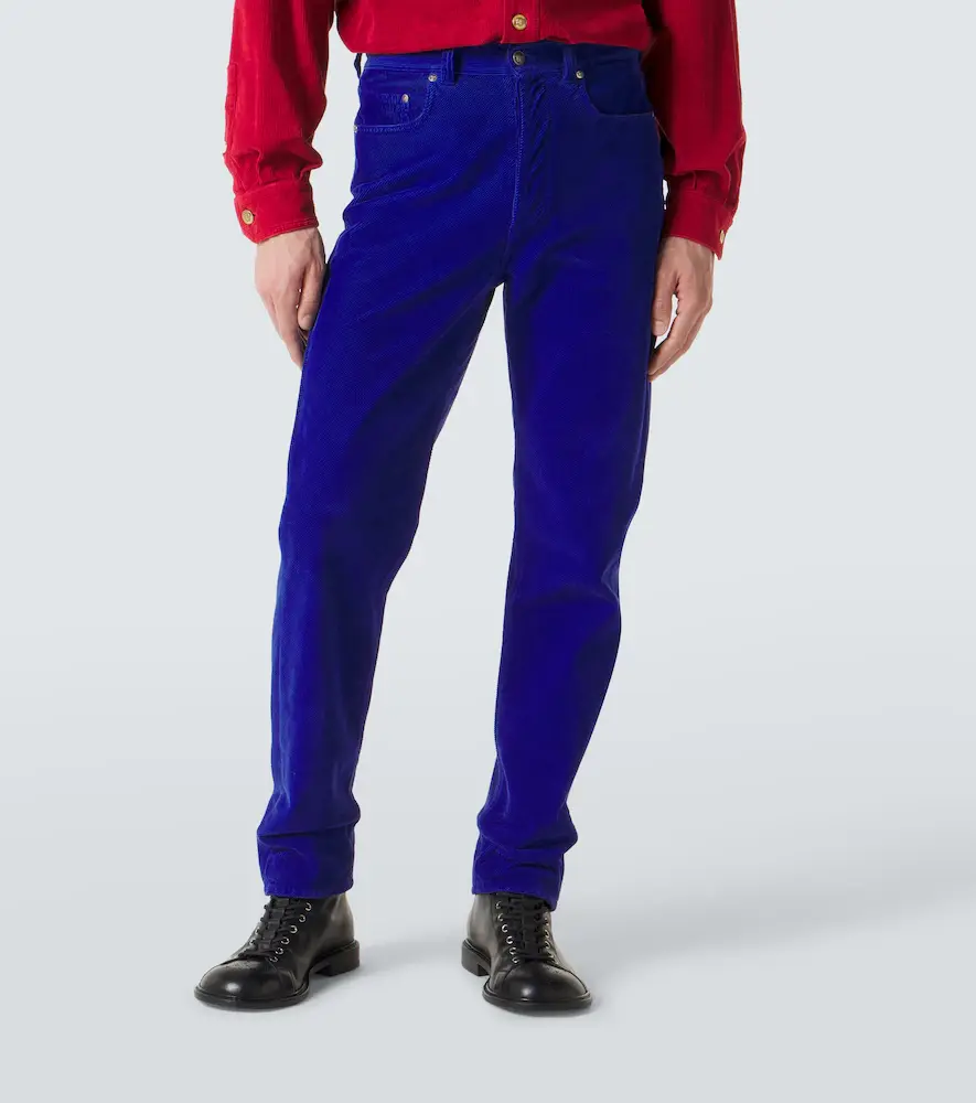 Versace Tapered cotton corduroy pants | Thumbnail 3 Versace Tapered cotton corduroy pants | Thumbnail 3