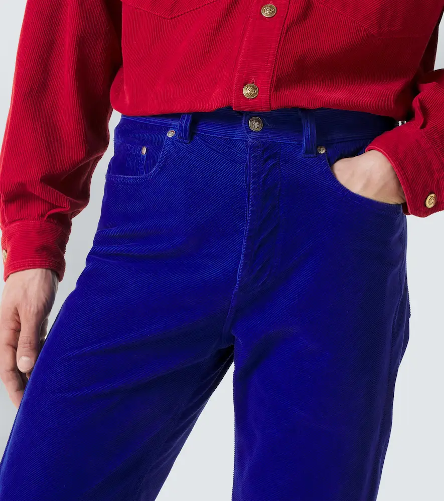 Versace Tapered cotton corduroy pants | Thumbnail 5 Versace Tapered cotton corduroy pants | Thumbnail 5